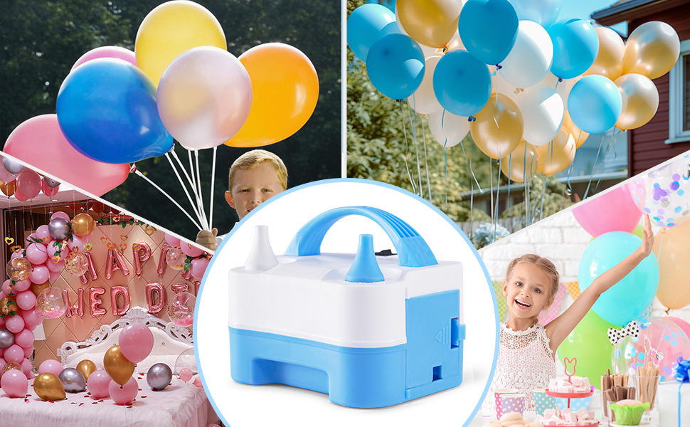 Amazon.com: Electric Air Balloon Pump, Portable Dual Nozzle